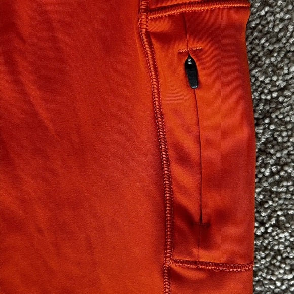 Cotopaxi Women's XL Athletic Leggings Orange Coral Colorblock Stretch Zip Pocket - Picture 5 of 5